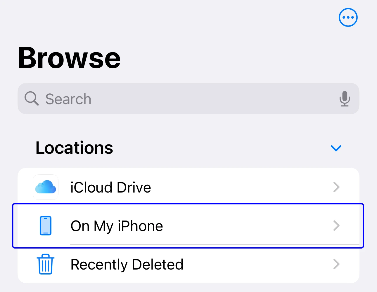Files app